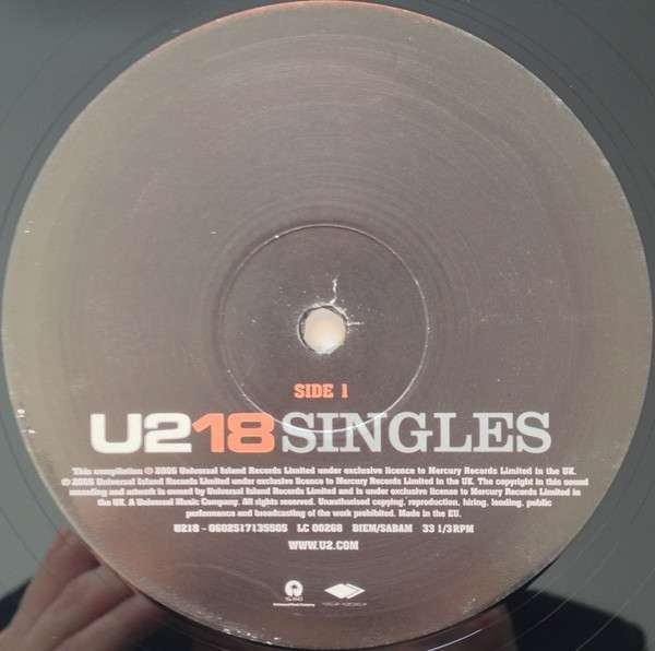 U2 – 18 Singles (2 LP)